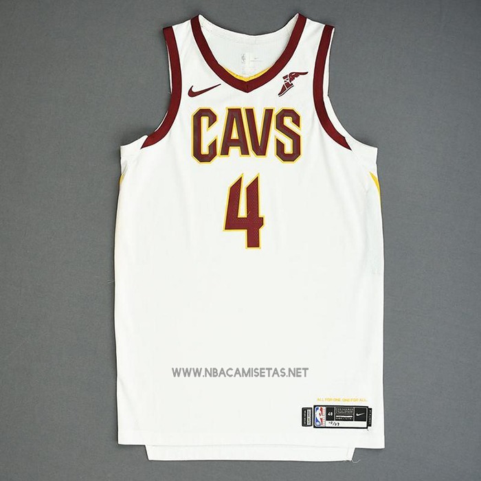 Camiseta Cleveland Cavaliers Kevin Porter Jr. NO 4 Association Autentico Blanco